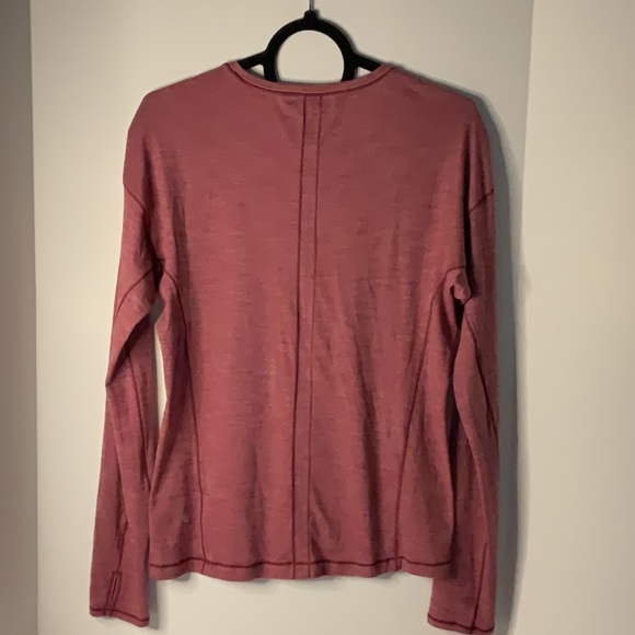 Lululemon Swiftly Women's Burgundy Long Sleeve Top - Picture 3 of 5